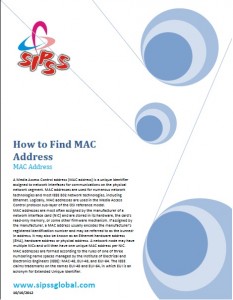 How to Find Mac Address | SIPSS GLOBAL