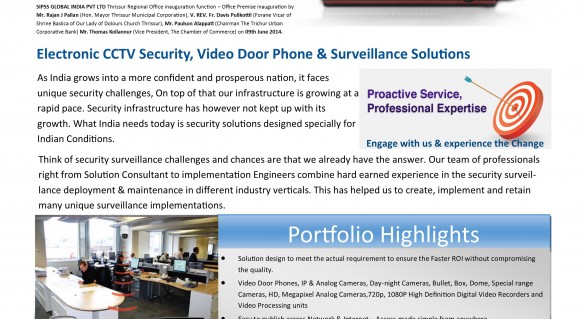 Planning for Security Surveillance ? South India’s Most Preferred Surveillance integrator is in Thrissur Now